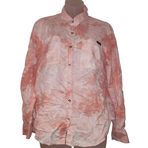 Calvin Klein Jeans Women's Pink Button Down Long Sleeve Shirt Size S Bag 8